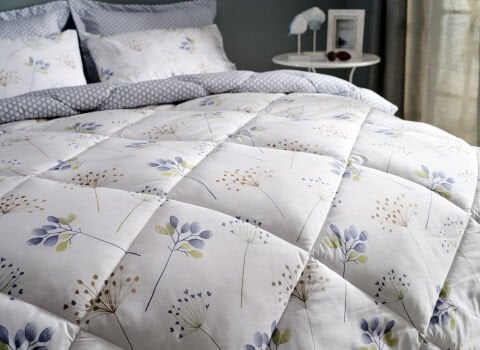 Easy Cotton Comforter Set Flourish Tek Kişilik - Krem