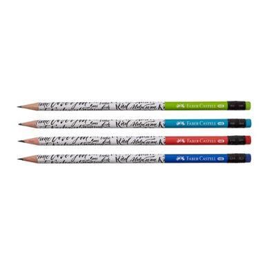 Faber-Castell Faber Caligraphy Silgili Yuvarlak Kurşun Kalem