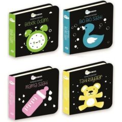 Beta Kids Akıllı Bebek Kontrast Renkler 4 Kitap Set