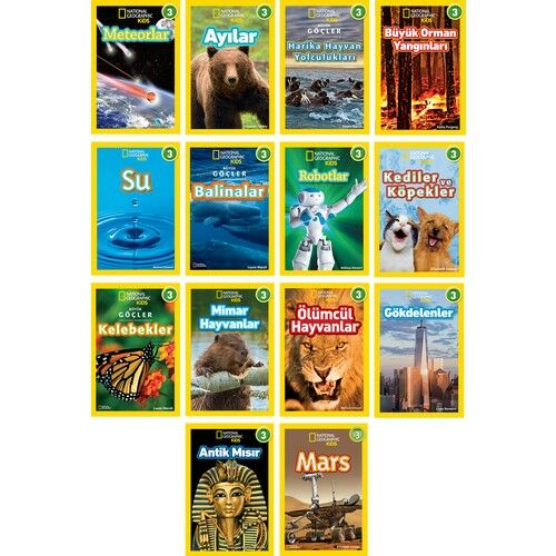 NG KİDS SEVİYE 3 SETİ 14 KİTAP