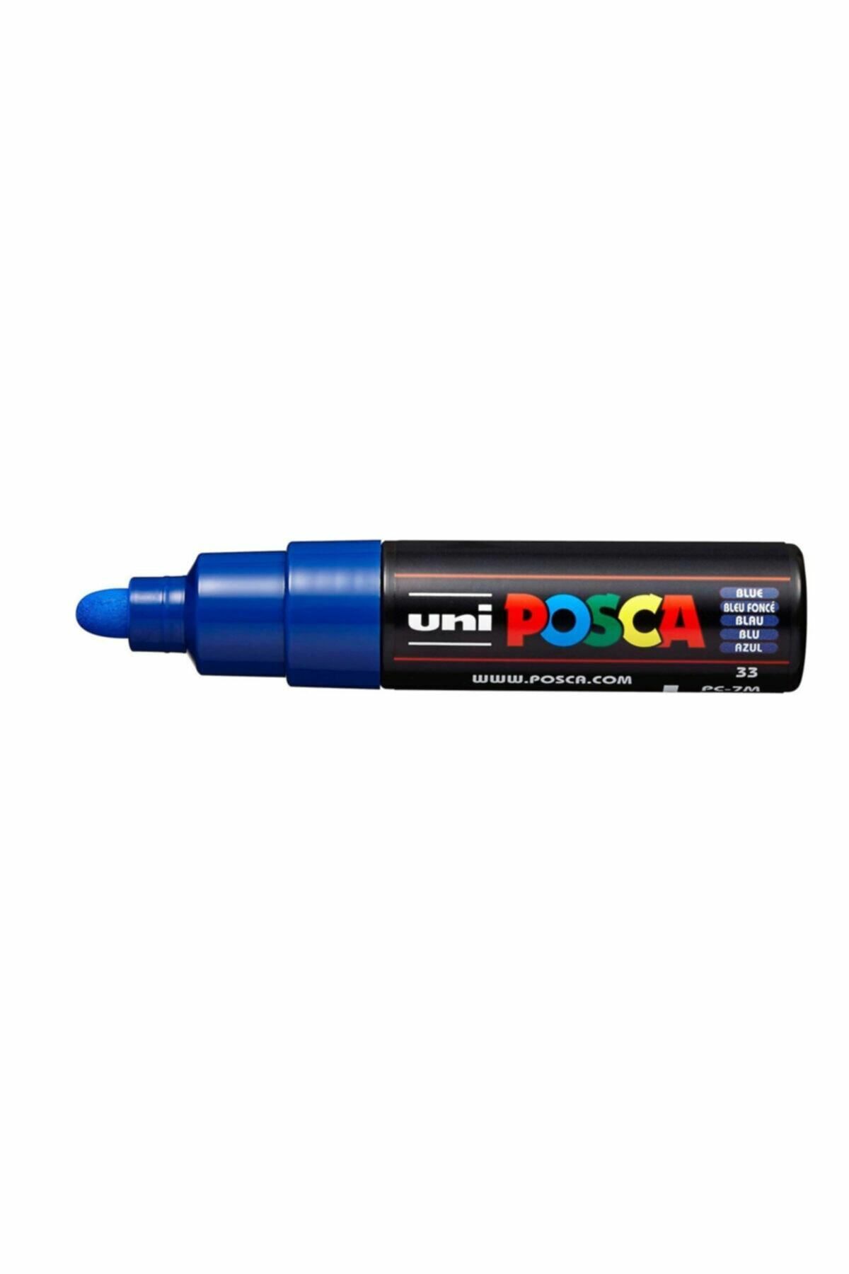 Uni-Ball Posca 4.5-5.5 Su Bazlı Poster Markörü Mavi PC-7M