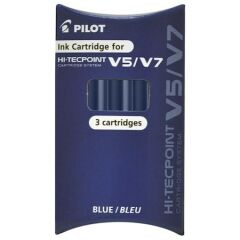 Pilot V7 Kartuşlu Yedek 3 Lü Mavi