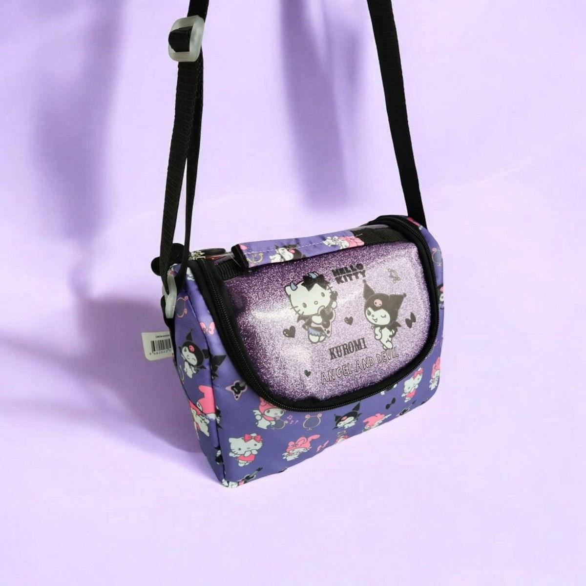 Orjinal Lisanslı Hello Kitty Friends Kuromi Termal Beslenme Çantası Mor 3261