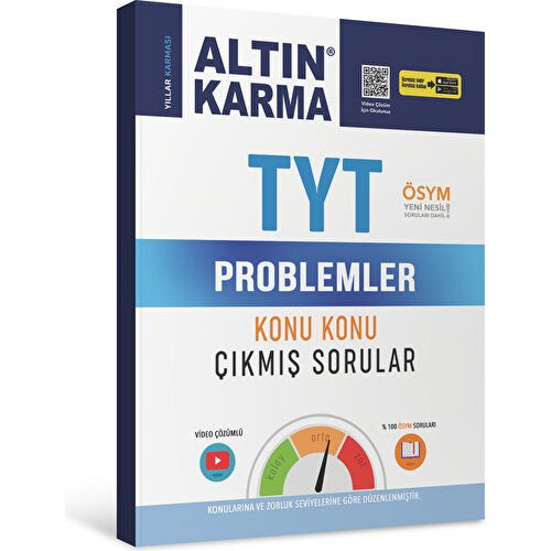 Altın Karma Yayınları TYT Problemler Konu Konu Çıkmış Sorular