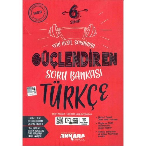 Ankara Güçlendiren 6.Sınıf Türkçe Soru Bank.