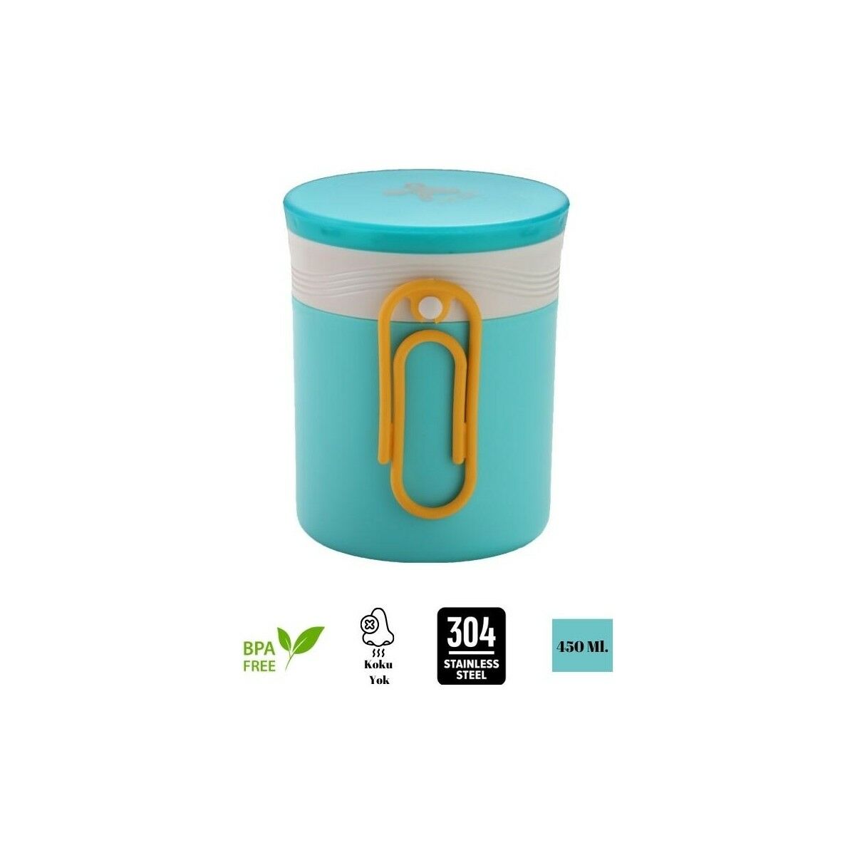 Vagon Çelik Lunch Box 450 Ml Yeşil