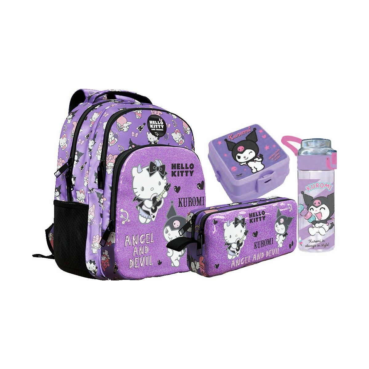 Hello Kitty Çanta+ Kalemlilk+ Beslenme Kutusu+ Matara Set5