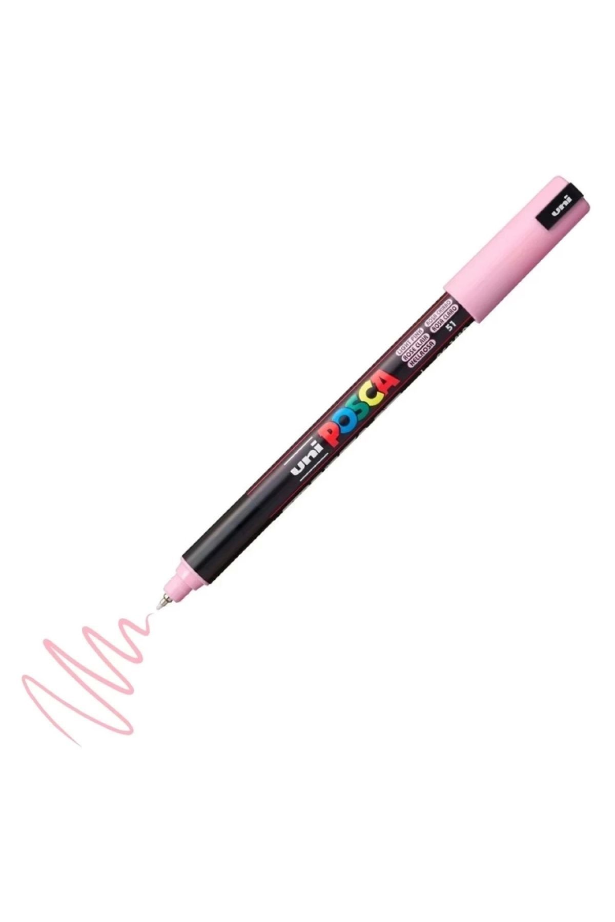 Uni-Ball Posca 0.7 Su Bazlı Boyama Markörü A.Pembe N