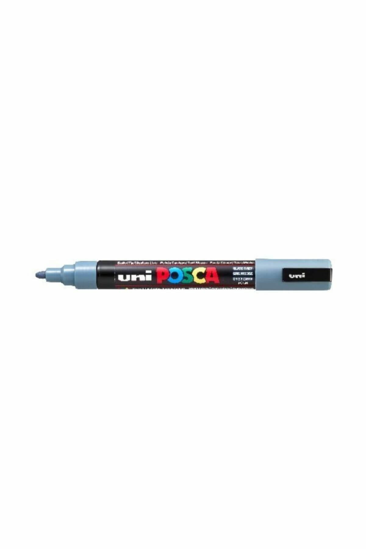 Uni-Ball Posca 1.8-2.5 Su Bazlı Poster Markörü Kurşun Gri N