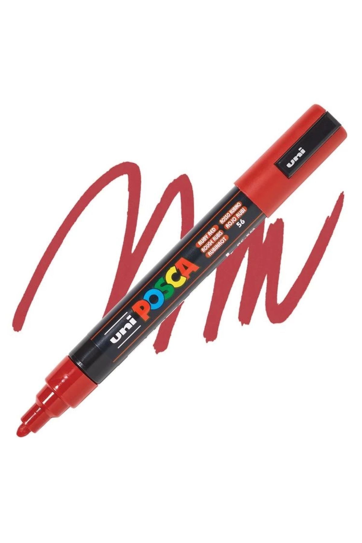 Uni-Ball Posca 1.8-2.5 Su bazlı boyama markörü Y.kırmızı N