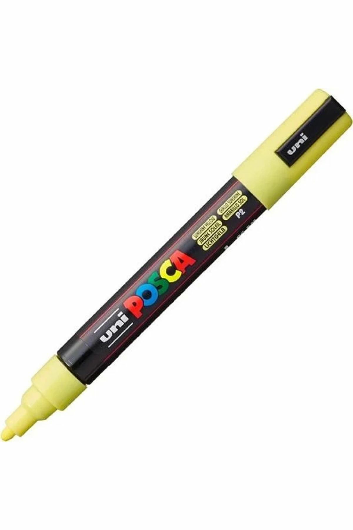 Uni-Ball Posca 1.8-2.5 Su bazlı Poster Markörü Güneş Sarısın Pc-5M