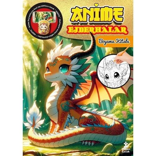 Anime Ejderhalar Boyama Kitabı