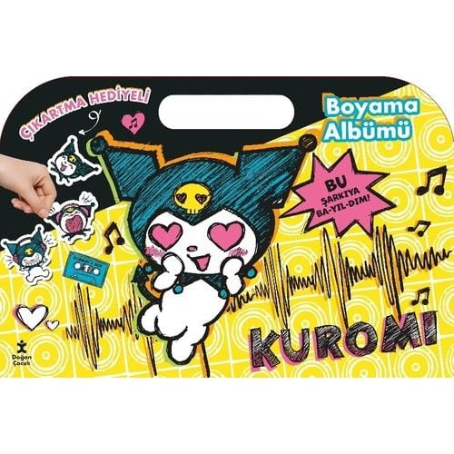 Kuromi Çıkartma Hediyeli Boyama Albümü