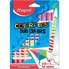 Maped Color Peps Duo Keçeli Kalem 10 Lu