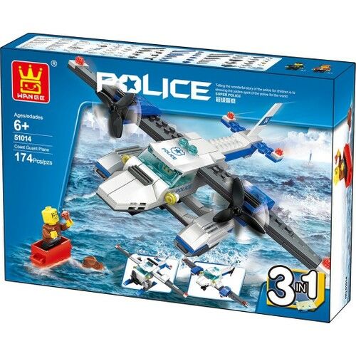 Lisanslı Wangesahil Güvenlik Uçağı 174 Parça Lego