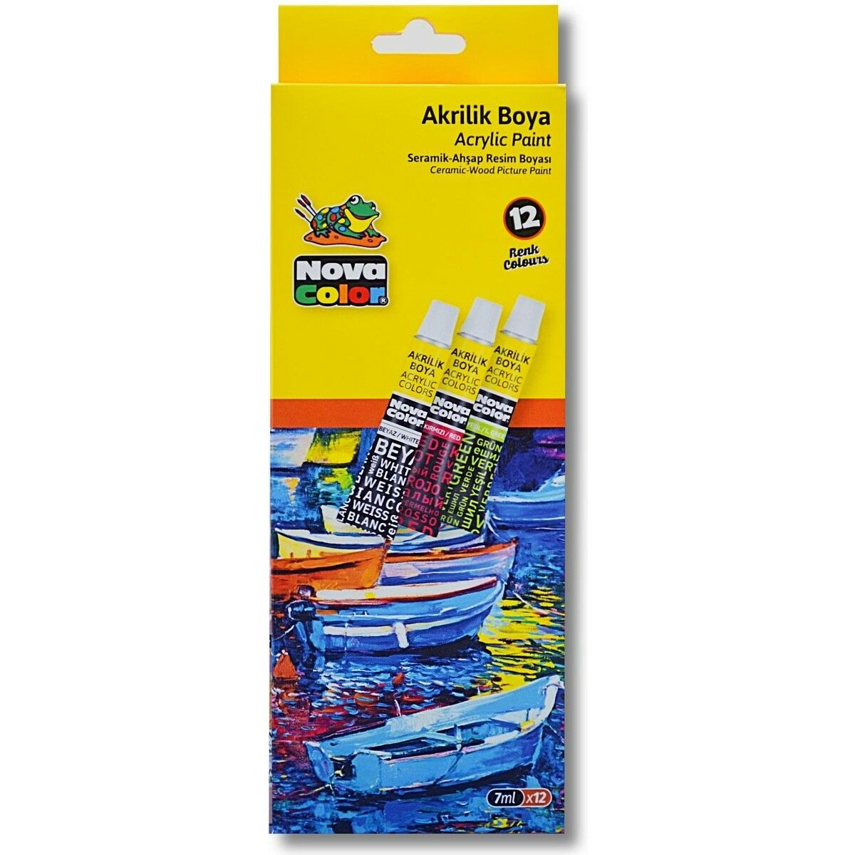 Nova Color Akrilik Boya Tüp 7 Ml 12li Takım
