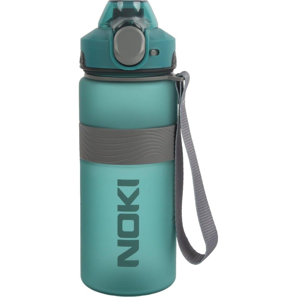 Noki Su Matarası Tritan Auto Kapak Soft Touch Silikon Bantlı Askılı 750 Ml Yeşil