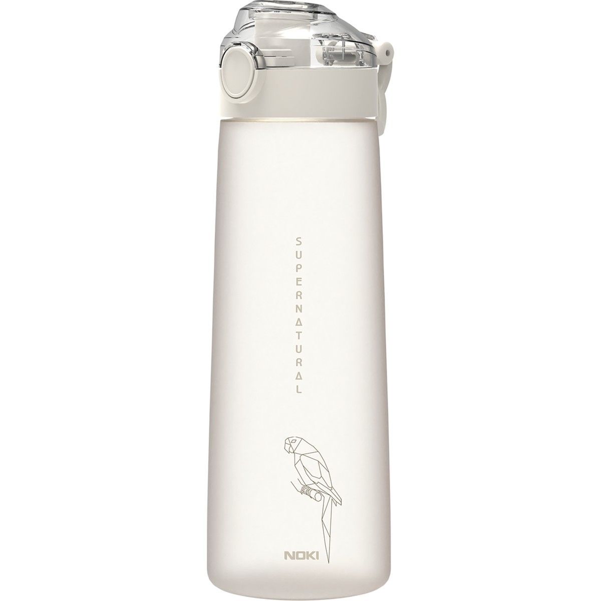 Noki Su Matarası Tritan Auto Kapak Soft Touch 730 ml Krem