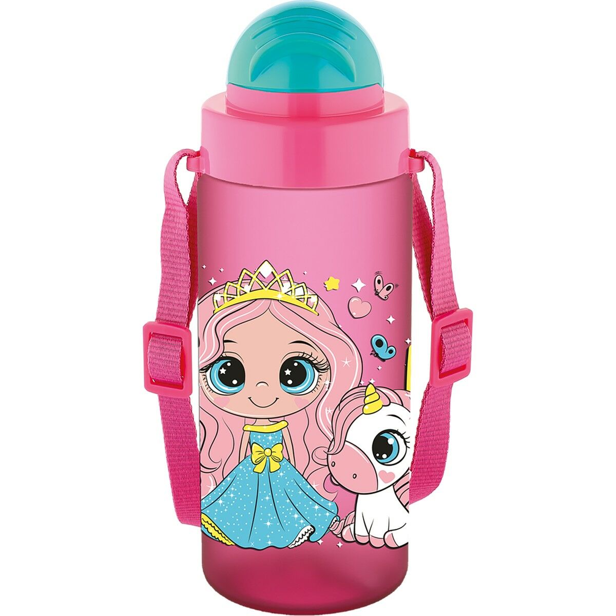 Noki Kıds Su Matarası Tritan Pipetli Kapak 500 Ml Pembe