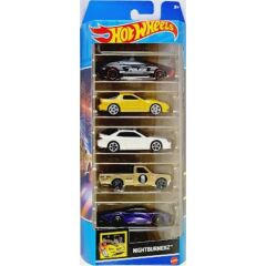 Hot Wheels 1806 5'li Araba Seti Nıghtburnerz HFV93