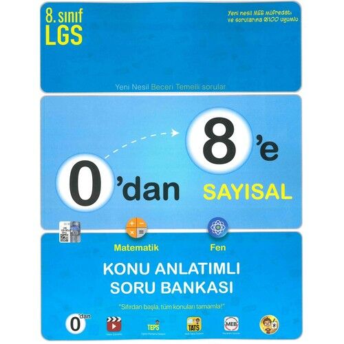 Tonguç 0 Dan 8 E Sayısal K.A. Soru Ban.