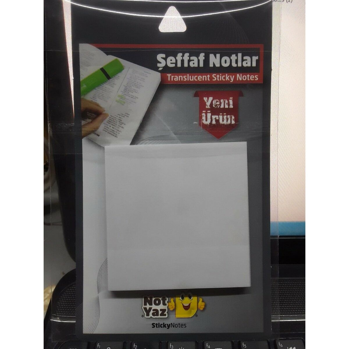 Notyaz Şeffaf Notlar Adet (beyaz)