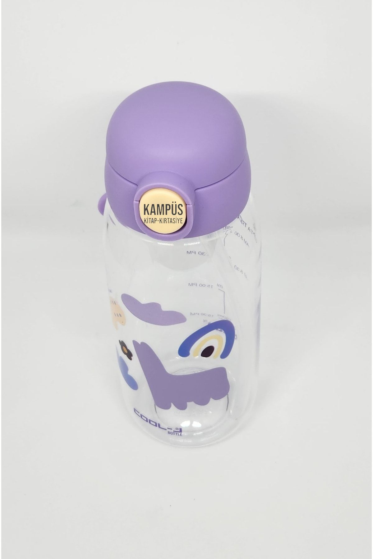 Gıpta Pipetli Kilitli Trıtan Matara 600ml Lila-Kutuda