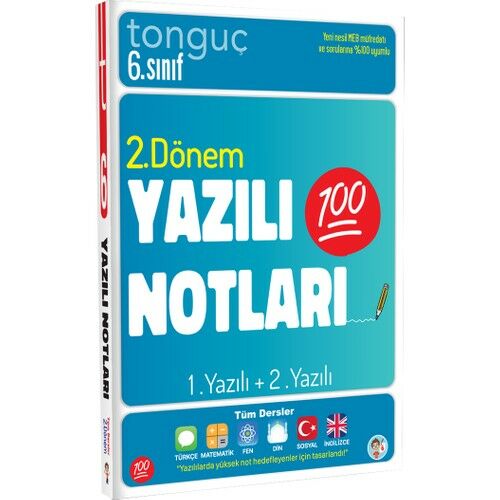 Tonguç 6. Sınıf Yazılı Notları 2. Dönem 1.+2. Yazı