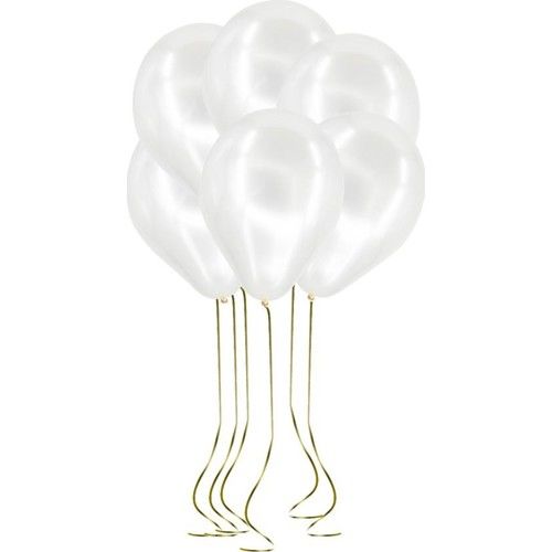 Metalik Balon Beyaz