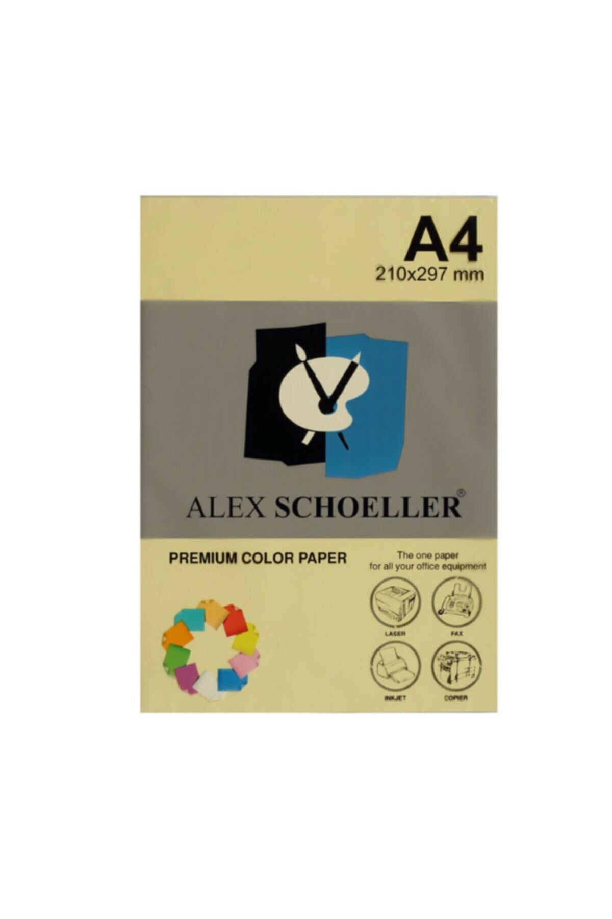 Alex Schoeller A4 500 Lü Açık Sarı Alx515