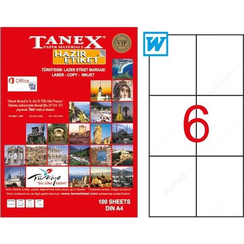 Tanex Etiket 105x99 Tw-2303