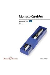 Monaco Tükenmez Kalem-Mavi-0,5 Mm. Kutulu - (beyaz Gövde, Lacivert Kutu)