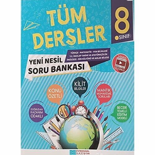 Evrensel 8.Sınıf Tüm Dersler Konu Öz.Soru Bankası