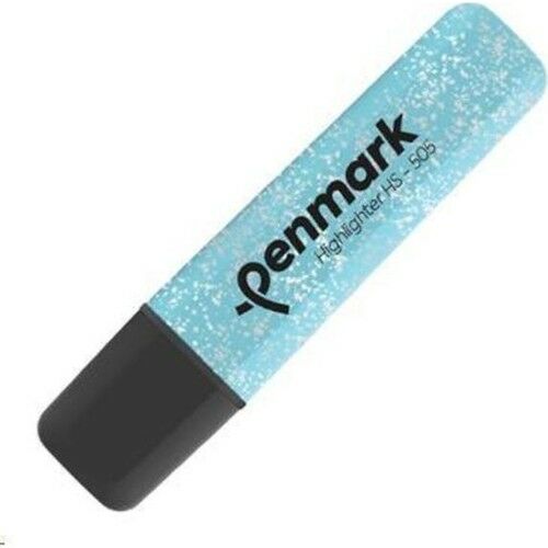 Penmark Fosforlu Kalem Metalik Simli Açık Mavi 10'lu Paket Penmark