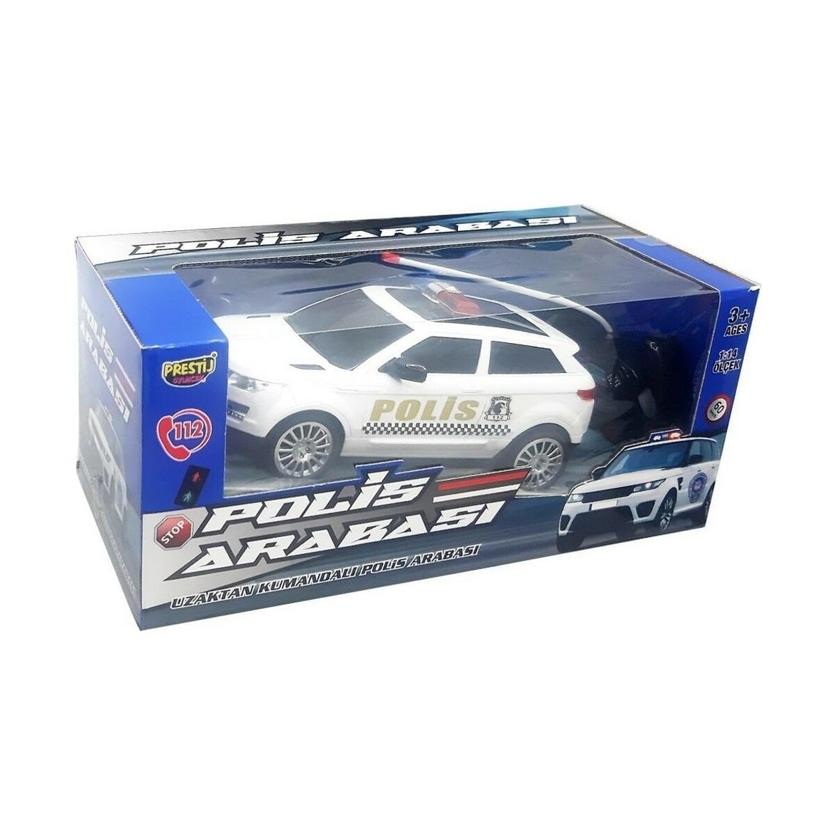 35 Uzaktan Kumandalı Şarjlı Polis Jeep 2550