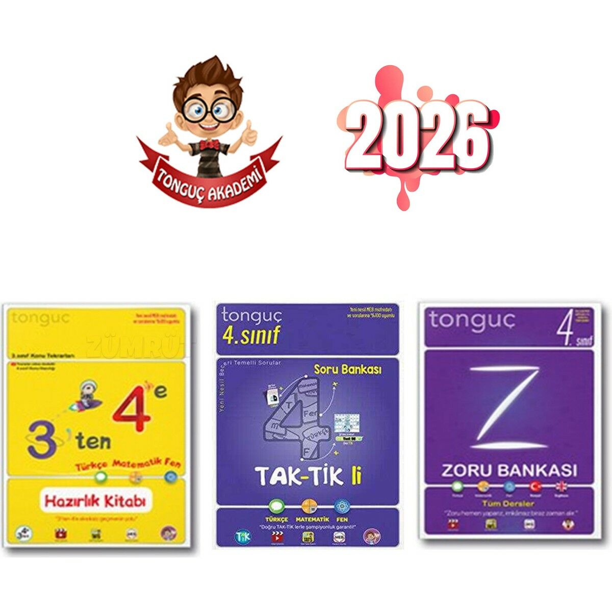 3 Ten 4 E Hazırlık Kitabı+ 4. Sınıf Taktikli S.b. + 4. Sınıf Zoru Bankası