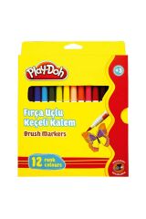 Play-Doh Keçeli Kalem 12 Renk Fırça Uçlu