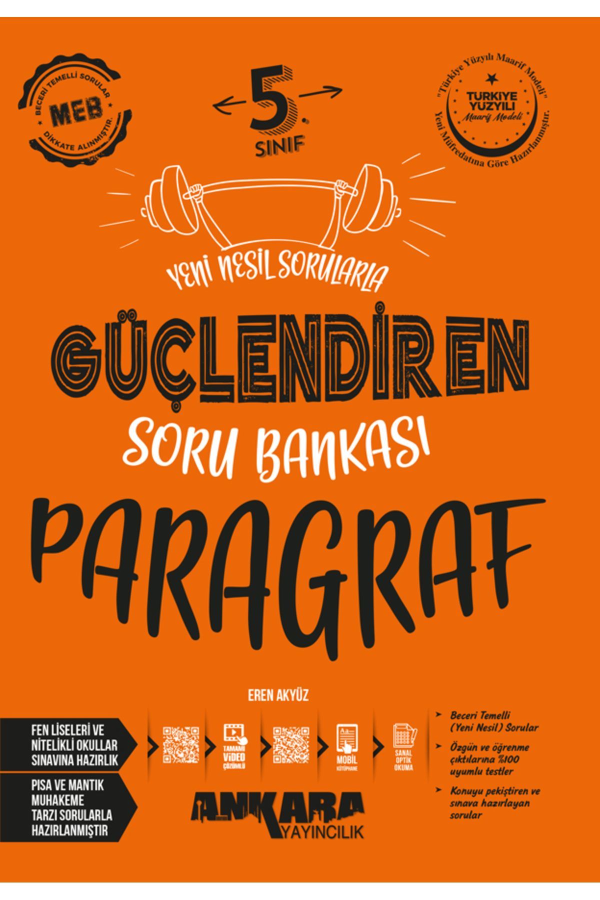 Ankara Yayıncılık 5. Sınıf Güçlendiren Paragraf Soru Bankası