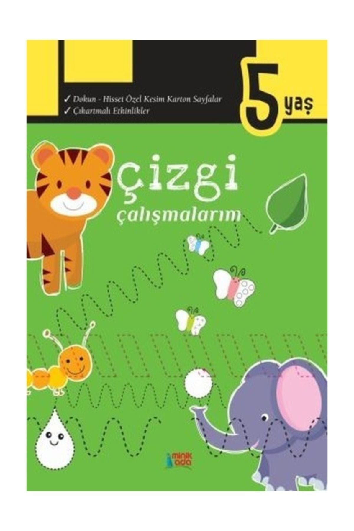 +4 Yaş Çizgi Çalışmalarım Kitabı (Minik Ada)