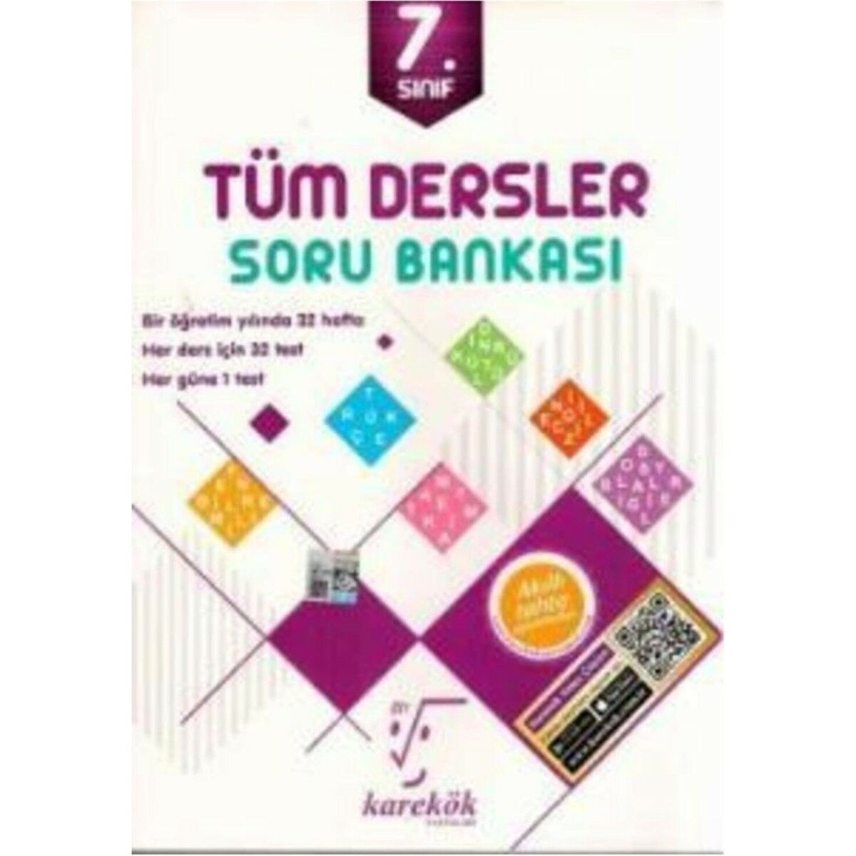 7. Sınıf Çözümlü Tek Kitap Tüm Dersler Soru Bankası