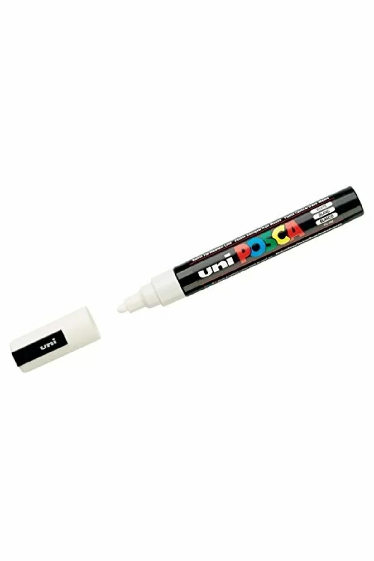 Uni-Ball Markör Boyama Posca Su Bazlı Poster 1.8-2.5 MM Beyaz PC-5M