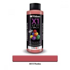 Polisan X1 Art Vernikli Hobi Boyası Pembe 120 ml.