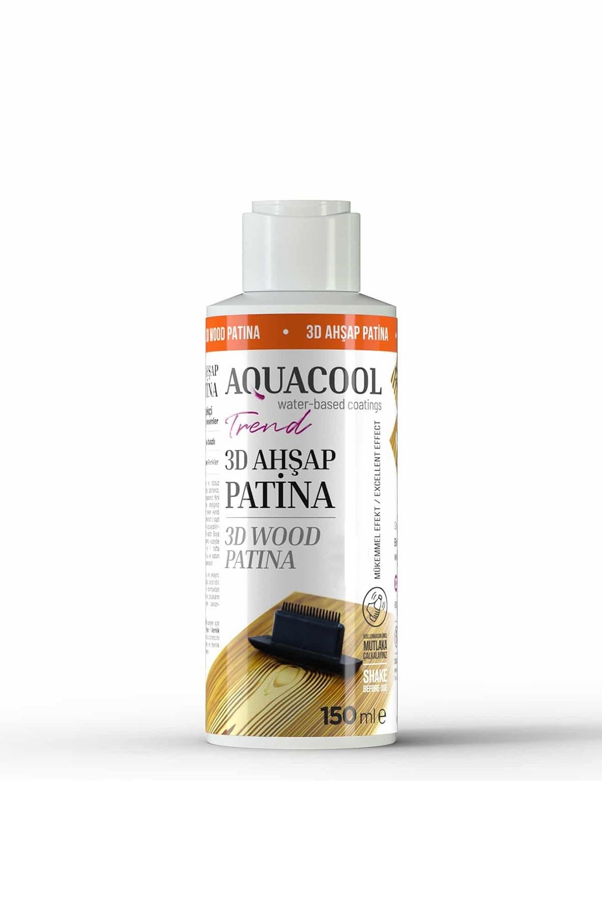 Aquacool Trend 3D Ahşap Patina Boyası 150 ml.