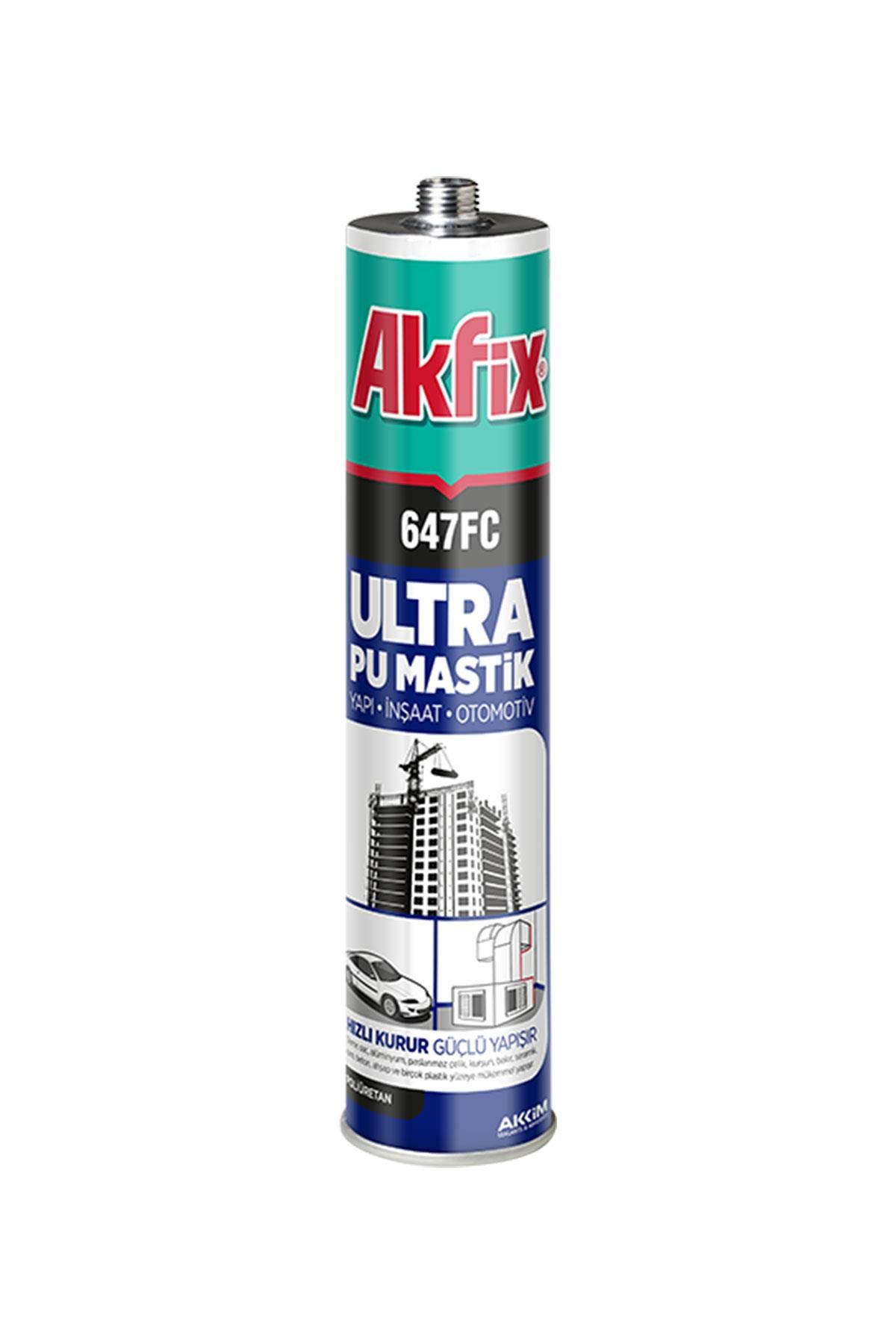 Akfix 647FC Ultra Pu Mastik 280 ml. Gri