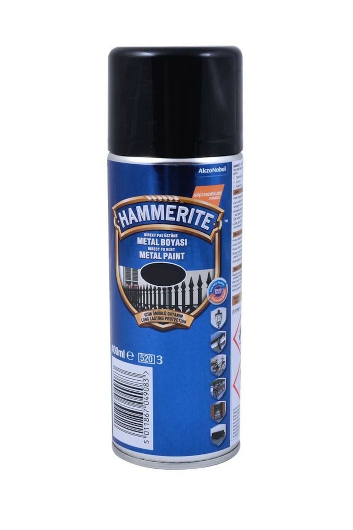 Hammerite Direkt Pas Üzeri Çekiçlenmiş Sprey Boya 400 ml.