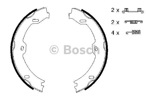 Bosch 986487666 El Fren Balatası Mercedes Cls C219 10 2004 Sonrası W211 02