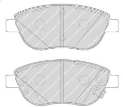 Ferodo Fdb4458 Fren Balatası Ön 500 L  2012 Sonrası / Corsa D 06-