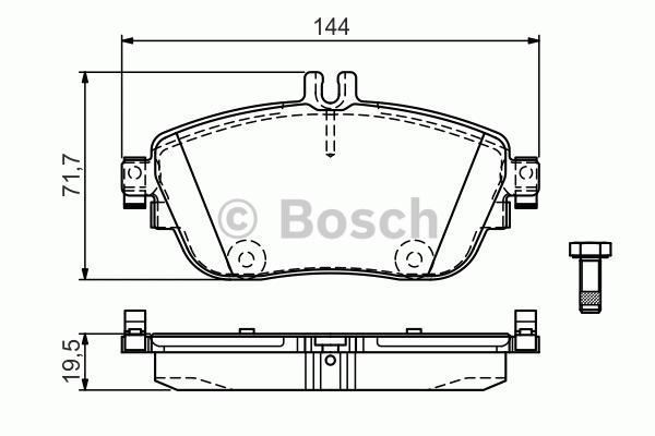 Bosch 986494662 Fren Balatası Ön A Serısı W176 A180 A200 A220 A25