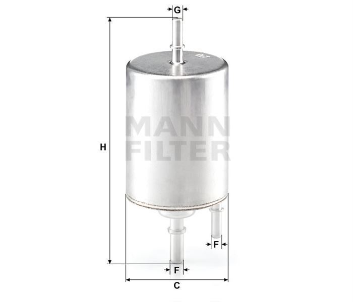 Mann Wk7204 Benzin Filtresi A4 A6 A8 2.0 Fsı 3.0 Tfsı