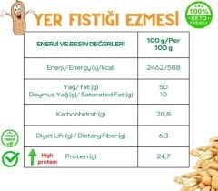 Trend Food 350 g %100 Doğal Şekersiz Sade Fıstık Ezmesi (kavrulmuş)